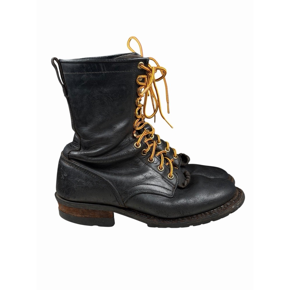 Whites Hathorn Hi Line Logger Packer Plain Toe Work Boots Men's 9 FF